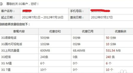 联通查流量剩余多少流量吗