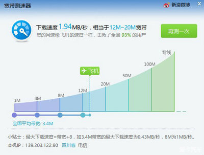 20m光纤的下载速度是多少兆