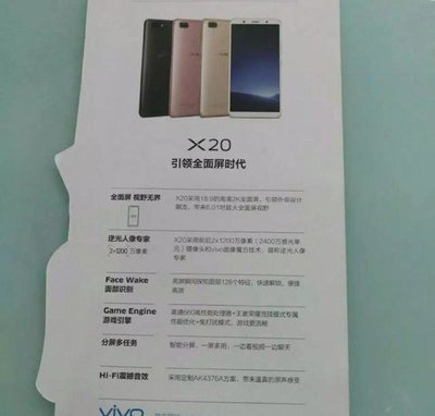 vivo x20多少像素