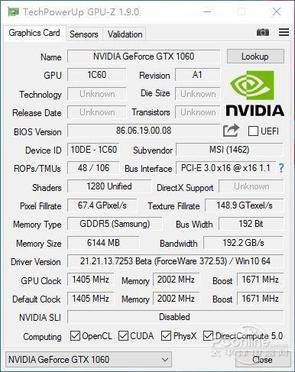 1060gtx估计多少位宽的