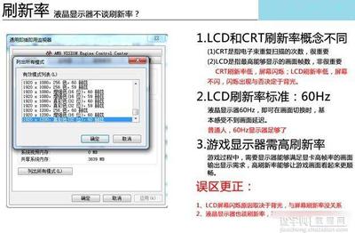 lcd和crt显示器刷新率是多少