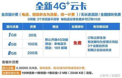 电信4g最低月租多少钱一个月多少钱一个月